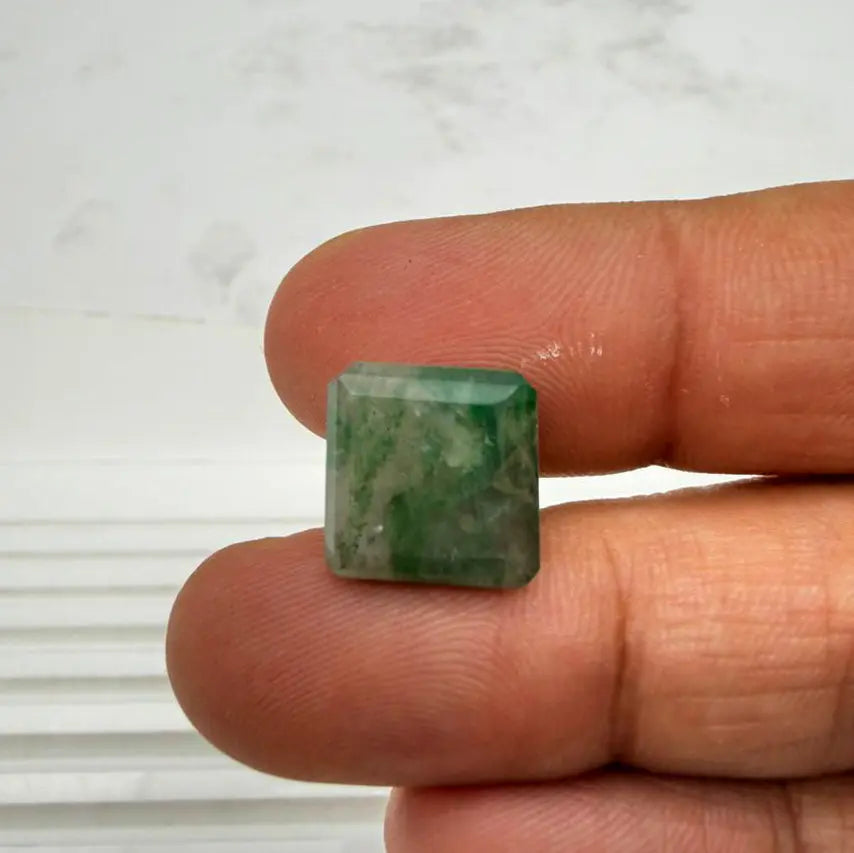 AA+ Quality SQUARE MIXED NATURAL EMERALD, GREEN COLORED, INDIAN GEMSTONE, WEIGHT 10.1 CTS
